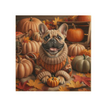 COZY AUTUMN DOG COM PUMPKINS