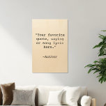 Quadro De Madeira Crie sua própria cotação<br><div class="desc">Crie sua própria citação personalizada de madeira wall art. Apresenta tipografia minimalista da máquina de escrever.</div>