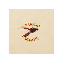 Quadro De Madeira Estação Crawfish