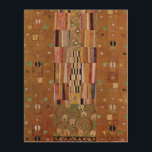 Quadro De Madeira Fim do Muro, Stoclet Frieze por Gustav Klimt<br><div class="desc">End of Wall, Stoclet Frieze (1905-1911), de Gustav Klimt, é uma pintura antiga de Art Nouveau, com um padrão geométrico em tons de ouro. O Stoclet Frieze é uma série de painéis do simbolismo e o último trabalho mural do excelente de Gustav Klimt. Foram pintados na sala de jantar do...</div>