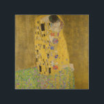 Quadro De Madeira Gustav Klimt - The Biss<br><div class="desc">Kuss Beijo/Der - Gustav Klimt em 1907-1908</div>
