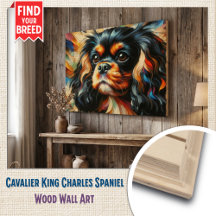 Impressão Acrílica do Cão Cavalier King Charles Sp