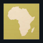 Quadro De Madeira Khaki Audacious África<br><div class="desc">O esboço do mapa africano com cores contrastantes na paleta "Safari" de Emporio Moffa inspirada pela ousada aventura e natureza selvagem do continente.</div>