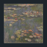 Quadro De Madeira Lírios de água<br><div class="desc">Lírios d'água,  por Claude Monet,  1916,  sobre a canvas de madeira</div>