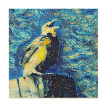 O estilo VanGogh do Pássaro Solitário