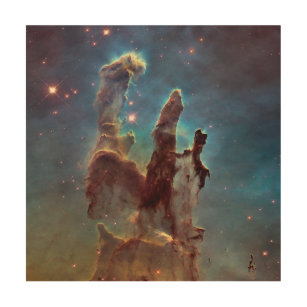 Quadro De Madeira Pilares da Criação, Espaço de Hubble da Nebulosa d