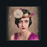 Quadro De Madeira Pintage Flapper<br><div class="desc">Pintage Flapper</div>