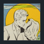 Quadro De Madeira Pop Art | Beijo Moonlight | Wood Wall Art | 12"x12<br><div class="desc">Moonlight Kiss

Pop Art

Criado por mimetizar digitalmente o processo de 4 cores usado para imprimir gibis no início.</div>