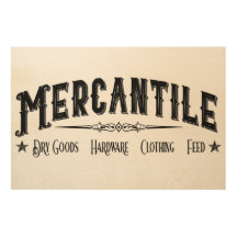 Sinal Mercantile Grande Estilo Farmhouse