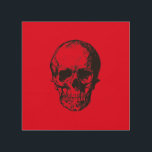 Quadro De Madeira Skull Red Pop Art<br><div class="desc">Estilo de Arte pop</div>