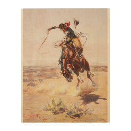 Quadro De Madeira Um Hoss Ruim Charles Russell Belas Artes