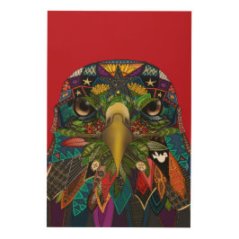 Quadro De Madeira Vermelho de águia americano