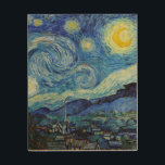 Quadro De Madeira Vincent Van Gogh Starry Night Vintage<br><div class="desc">Vincent Van Gogh Starry Night Vintage Belas Artes</div>