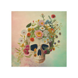 Quadro De Madeira Vintage medicina anatomia crânio florista médico