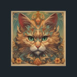 Quadro De Madeira Vintage Pop Art, Louis Wain Bonito Gato<br><div class="desc">Vintage Pop Art,  Louis Wain Bonito Gato</div>
