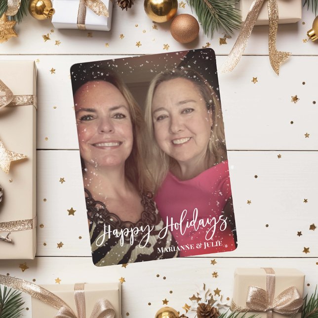 Quadro de Neve do Modelo de Fotografia de Feriados (Criador carregado)