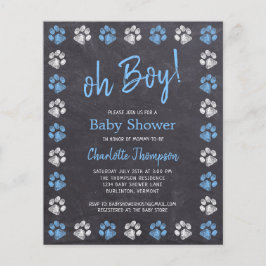 Quadro de Orçamento Imprime Chá de fraldas de Meni