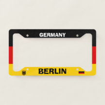 Quadro de Placa de Licença da Alemanha de Berlim