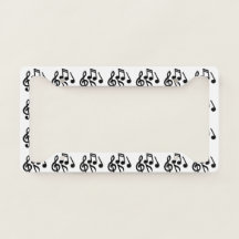 Quadro de Placa de Licença de Música