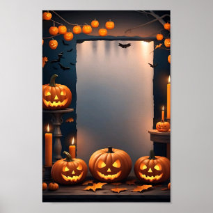 Quadro de Poster de Convite de Vazio de Halloween