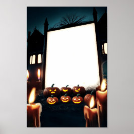 Quadro de Poster de Convite para Vazio de Hallowee