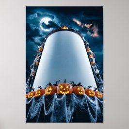 Quadro de Poster de Convite para Vazio de Hallowee