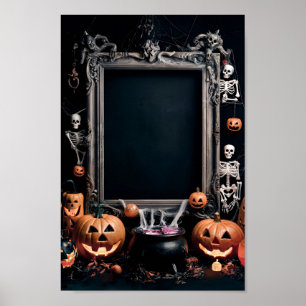 Quadro de Poster de Convite para Vazio de Hallowee
