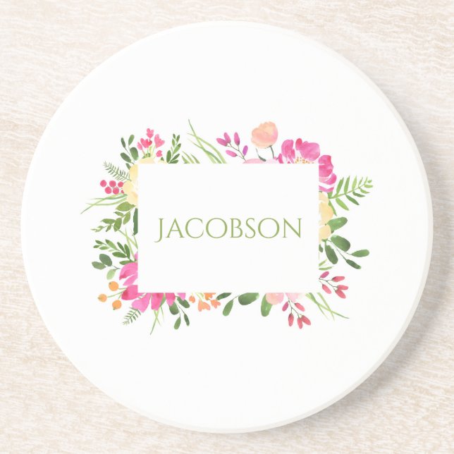 Quadro de primavera: Porta copos de Sandstone Pers (Frente)