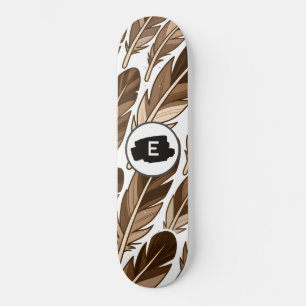 Quadro de skate Boho - Monograma personalizado com