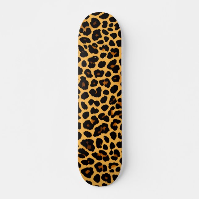 Quadro de skate com Design Bold Leather Cheetah (Frente)