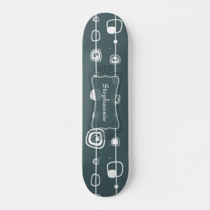 Quadro de skate da antiga escola quadrado azul ret