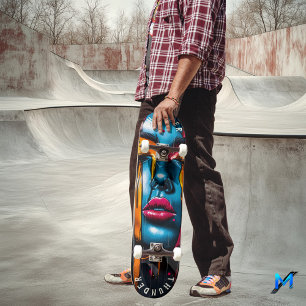 Quadro de skate de Pop de arte vibrante - Expressã