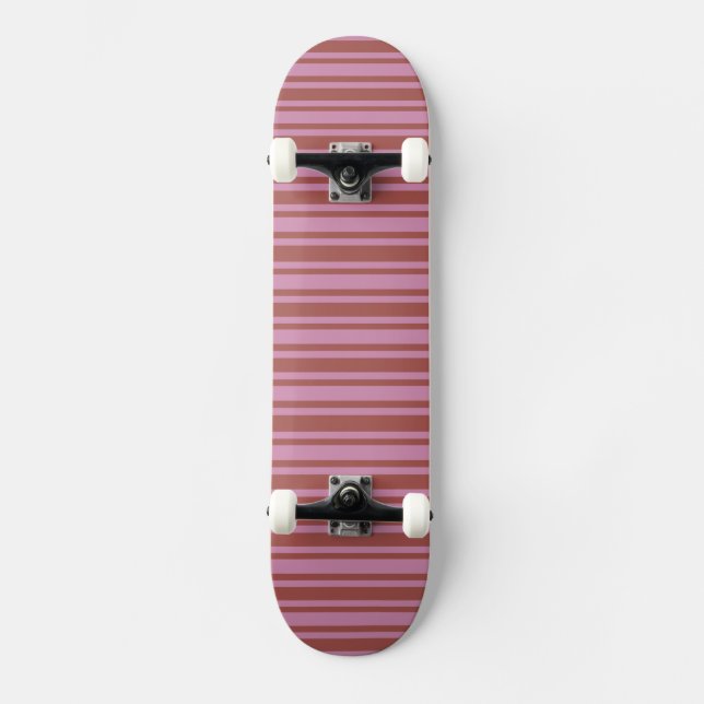 Quadro de skate personalizado de Raspberry/Rosa (Frente)