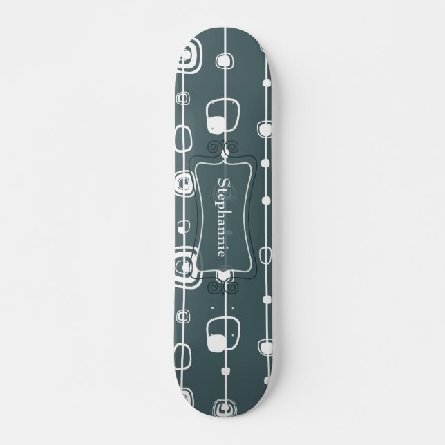 Quadro de skate Retro Blue Square Comp (Frente)