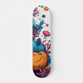 Quadro de Skateboard do Designer Moderno Vibrante
