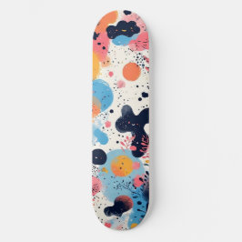 Quadro de Skateboard do Designer Moderno Vibrante