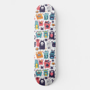 Quadro de Skateboard para Monstros de Cartoon