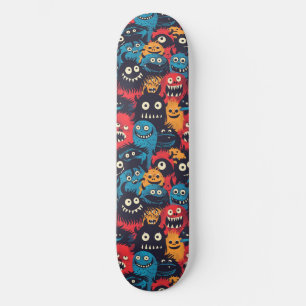Quadro de Skateboard para Monstros de Cartoon
