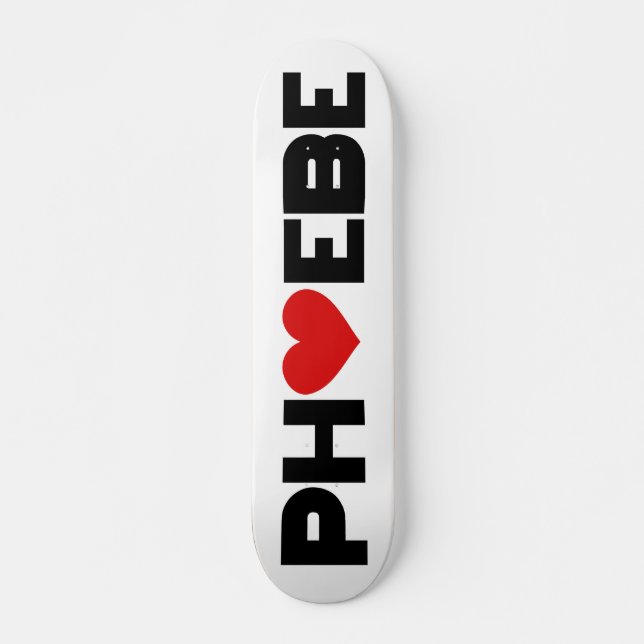 Quadro de Skateboard Phoebe Love (Frente)