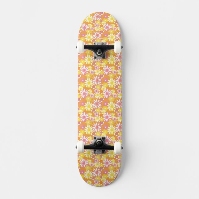 Quadro de Skateboard Summer Daisies (Frente)
