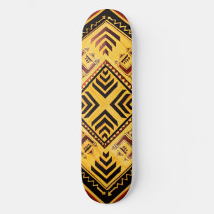 Quadro de Skateboard Tribal Africano