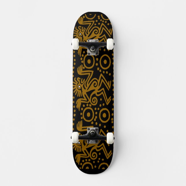 Quadro de Skateboard Tribal Inca (Frente)