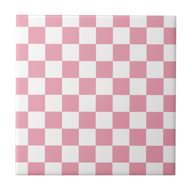 Quadro de verificação cor-de-rosa rosa (Frente)