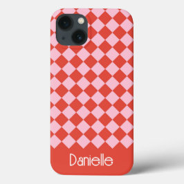 Quadro de Verificação de Natal Rosa Personalizado