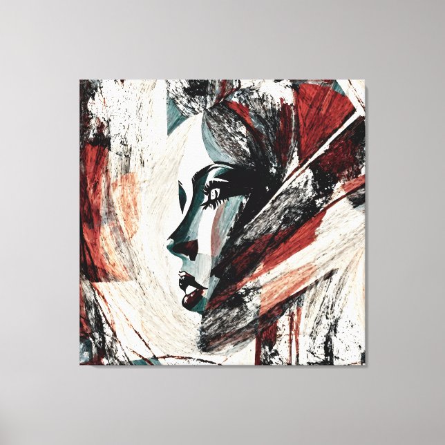 Quadro decorativo abstrato material Canvas (Frente)