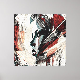 Quadro decorativo abstrato material Canvas