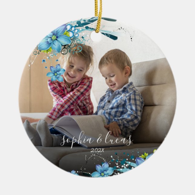 Quadro do Floco de Neve | Ornamento fotográfico ce (Frente)