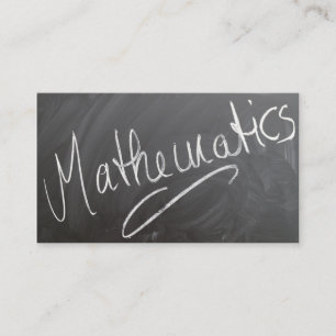 Quadro do tutor da matemática - cartão de visita