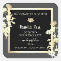 Quadro Dourado das etiquetas de empacotamento pret