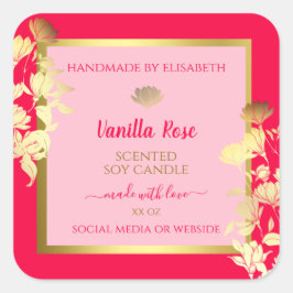 Quadro Dourado de etiquetas de embalagem de produt